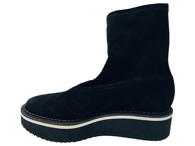 Botines Berta de ante negro Robert Clergerie - vista 3