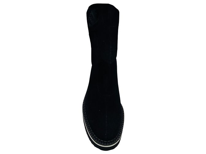 Botines Berta de ante negro Robert Clergerie - vista 4