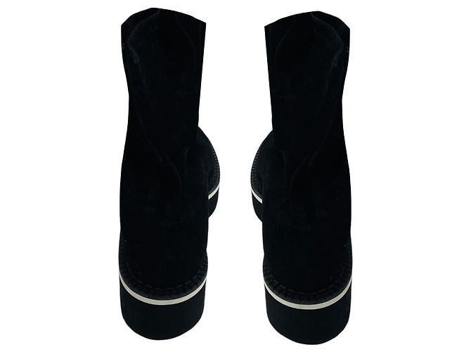 Botines Berta de ante negro Robert Clergerie - vista 5