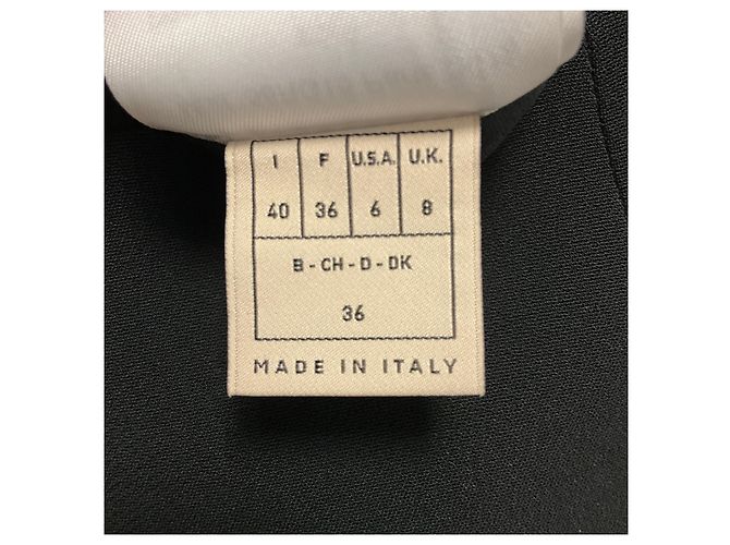 Abito in crepe a maniche lunghe Emilio Pucci Nero / Beige Multi con stampa Pucci e dettaglio stringato - vista 5