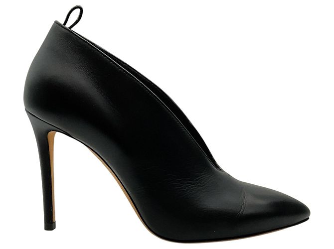 Décolleté Jimmy Choo in pelle nera con scollo a V Nero - vista 2