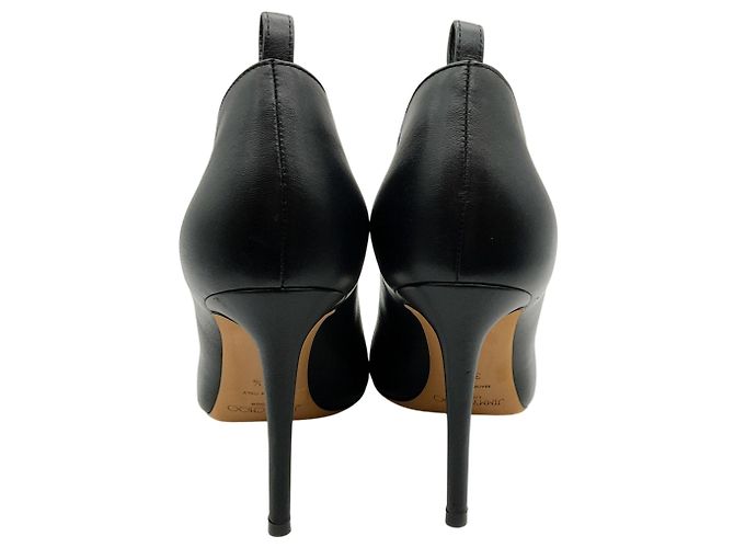 Décolleté Jimmy Choo in pelle nera con scollo a V Nero - vista 6