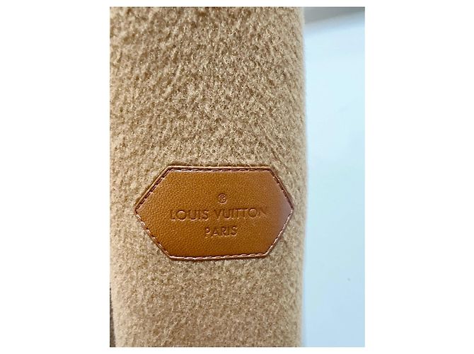 Cappotto Louis Vuitton Monogram in lana color cammello Taglia 44 Multicolore - vista 7