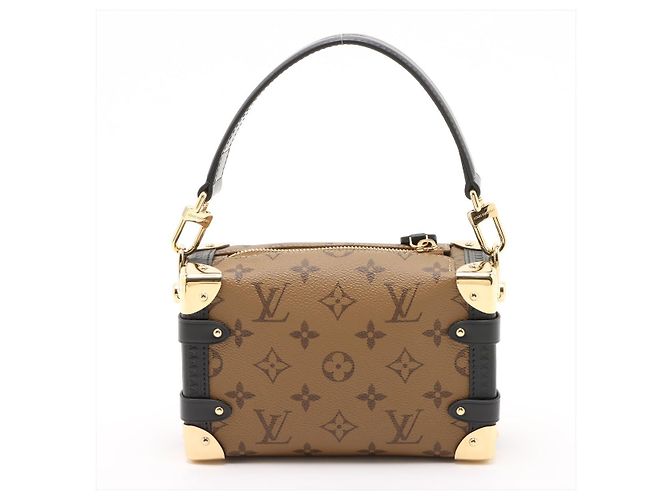 Louis Vuitton Side Trunk PM Canvas Shoulder Bag Monogram Reverse Black - view 2