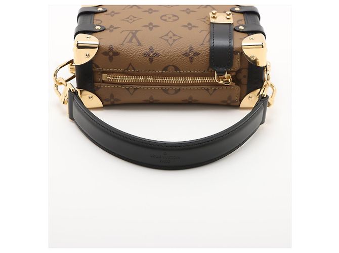 Louis Vuitton Side Trunk PM Canvas Shoulder Bag Monogram Reverse Black - view 5
