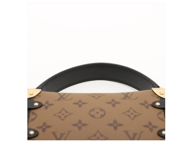 Louis Vuitton Side Trunk PM Canvas Shoulder Bag Monogram Reverse Black - view 6