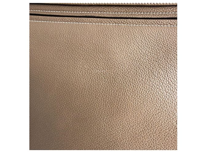 Céline Trapeze Large Lederhandtasche mit Tragegriff Beige - Ansicht 10