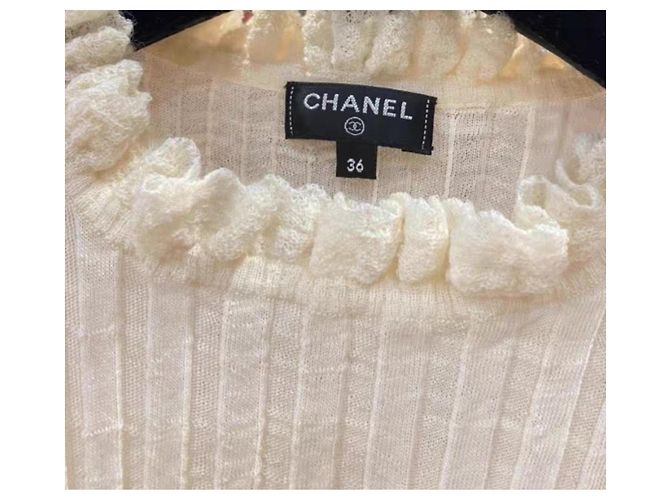 Chanel Maille en Laine Femme Taille 36 Multicolore - vue 3