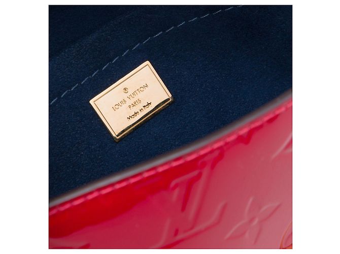 Borsa Satchel Louis Vuitton Monogram Vernis Spring Street Rossa Rosso - vista 5