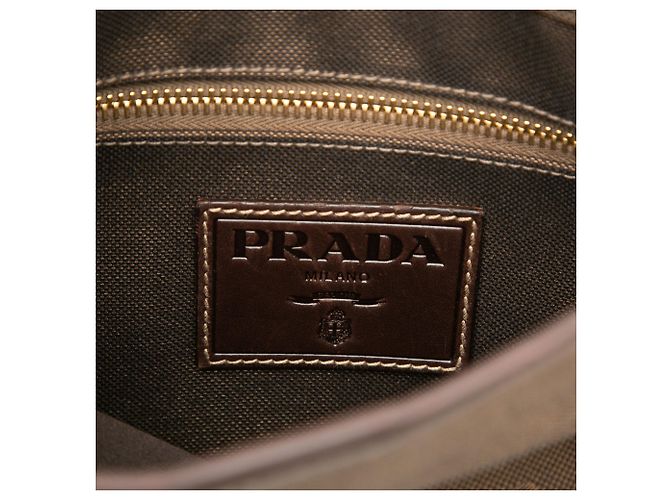 Prada Canvas Canapa Logo Crossbody braun - Ansicht 5