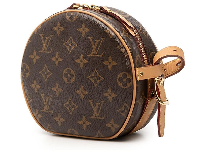 Borsa Crossbody Louis Vuitton Monogram Boite Chapeau Souple PM Marrone - vista 2