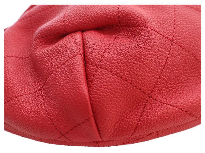 Borsa da vita Chanel Quilted Caviar Zip and Carry rossa Rosso - vista 13