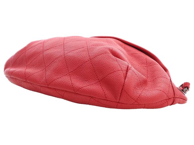 Borsa da vita Chanel Quilted Caviar Zip and Carry rossa Rosso - vista 6
