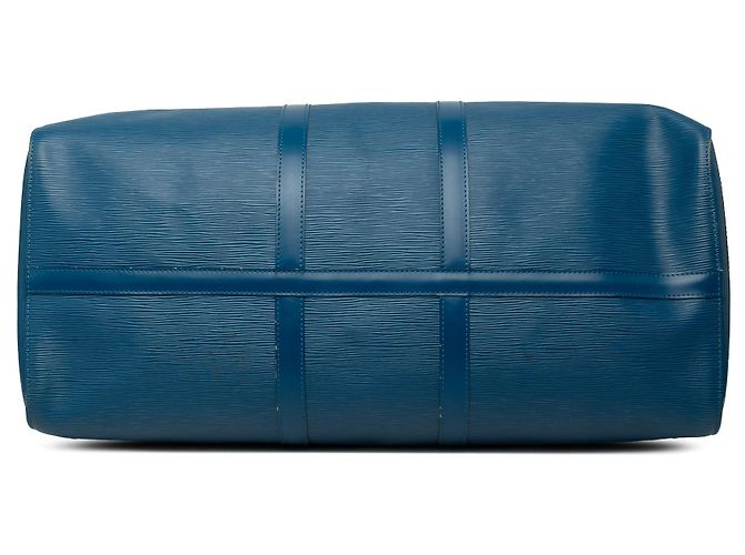 Borsa da viaggio Louis Vuitton Epi Keepall 55 Blu - vista 3