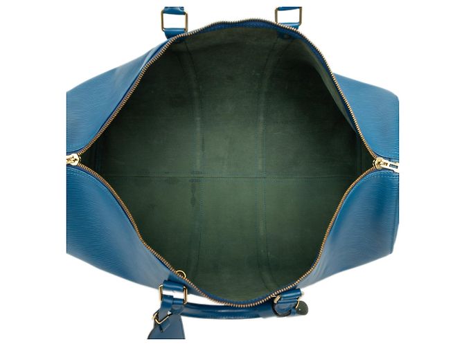 Borsa da viaggio Louis Vuitton Epi Keepall 55 Blu - vista 4