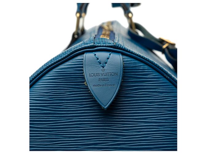 Borsa da viaggio Louis Vuitton Epi Keepall 55 Blu - vista 5