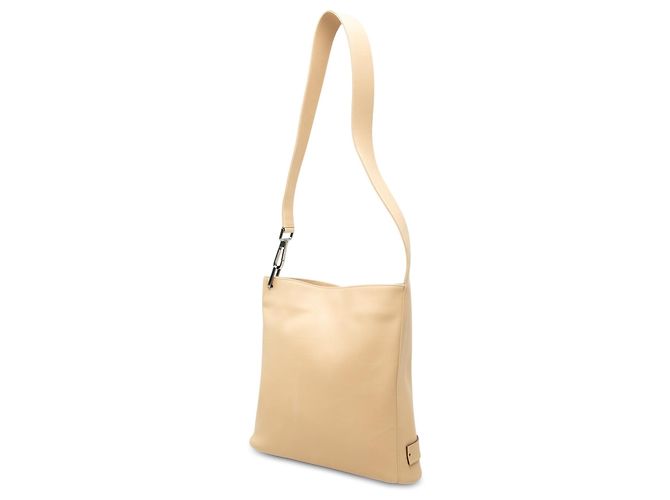 Borsa a tracolla Gucci in pelle di vitello beige - vista 2