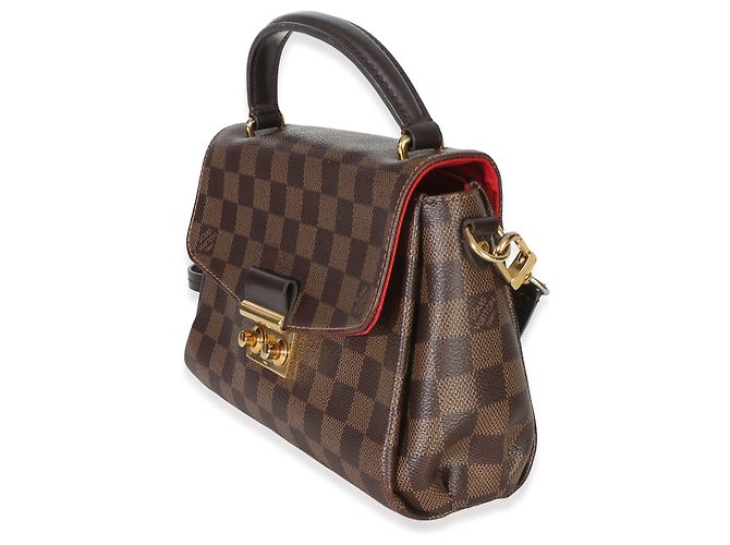 Louis Vuitton Damier Ebene Canvas Croisette Braun - Ansicht 3