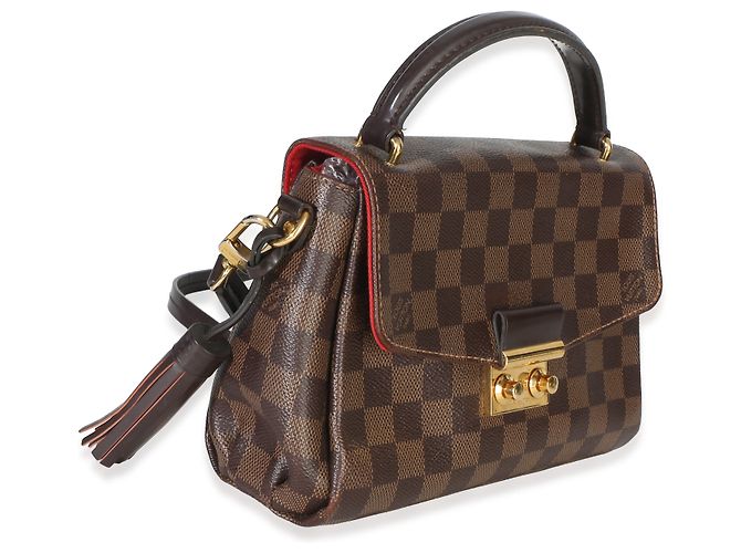 Louis Vuitton Damier Ebene Canvas Croisette Braun - Ansicht 4
