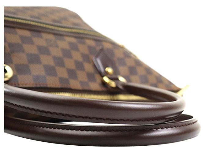 Borsa Tote Louis Vuitton Damier Ebene Saleya GM marrone - vista 13