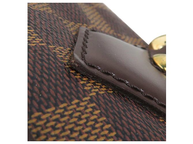 Borsa Tote Louis Vuitton Damier Ebene Saleya GM marrone - vista 9