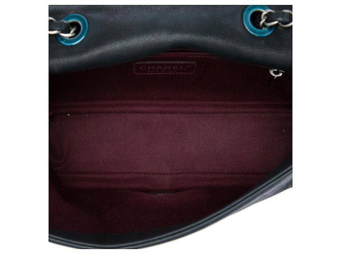 Borsa a tracolla Chanel Medium Diamond Embossed Calfskin New Chic Flap Nera Nero - vista 4