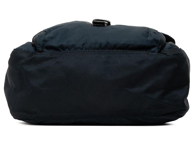 Bolsa Messenger Prada Tessuto azul com fivela e zíper - vista 3