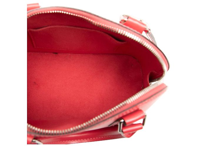 Borsa Satchel Louis Vuitton Epi Alma BB Rossa Rosso - vista 4