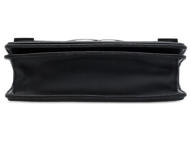 Borsa a tracolla Chanel Boy Brick Horizontal Flap in pelle d'agnello e acrilico nera Nero - vista 3