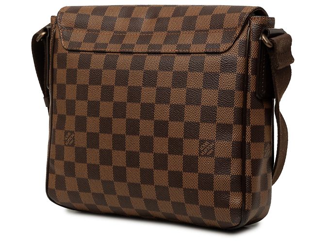 Borsa a tracolla Louis Vuitton District PM Damier Ebene Marrone - vista 2