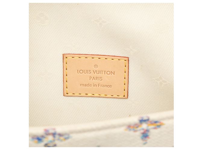 Borsa Ivy Wallet on Chain in jacquard monogram Louis Vuitton bianca Bianco - vista 5
