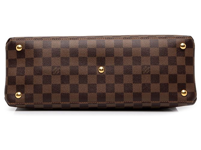 Borsa Louis Vuitton Damier Ebene Riverside Marrone - vista 3