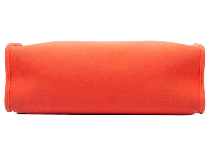 Borsa Hermès Herbag Zip 31 in Toile Arancione - vista 3