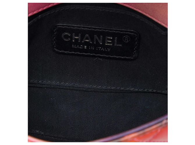 Borsa a tracolla Chanel Extra Mini Quilted Lambskin Flower Power Single Flap Rosa - vista 4