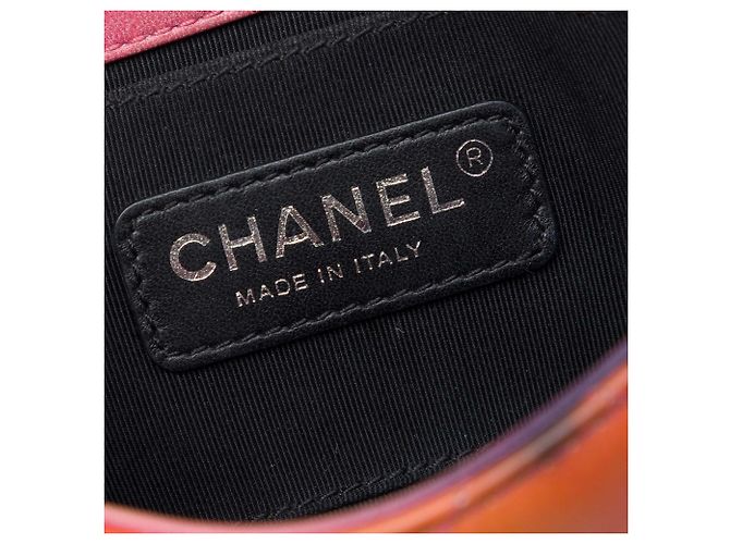 Borsa a tracolla Chanel Extra Mini Quilted Lambskin Flower Power Single Flap Rosa - vista 5