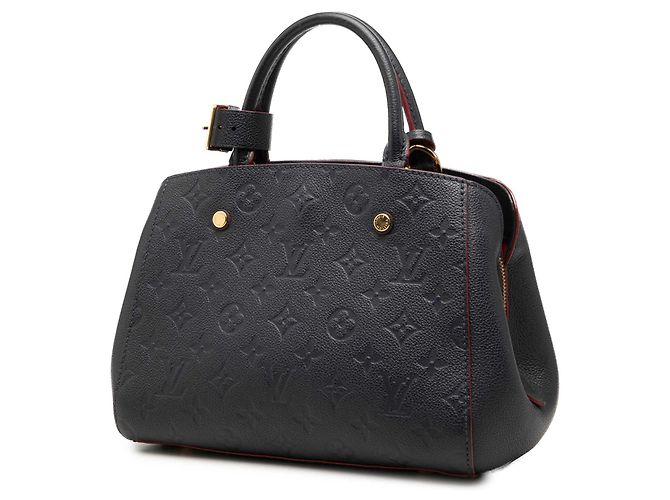 Louis Vuitton Monogram Empreinte Montaigne BB Satchel Tasche Blau - Ansicht 2