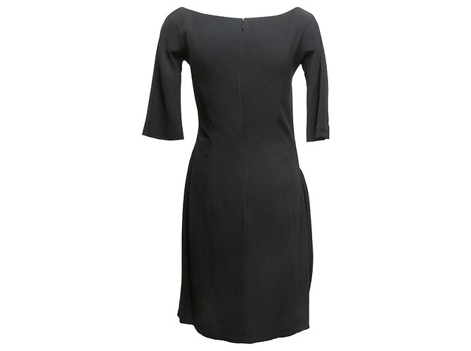 Vestido asimétrico con dobladillo drapeado Alexander McQueen negro Talla IT 40 - vista 2