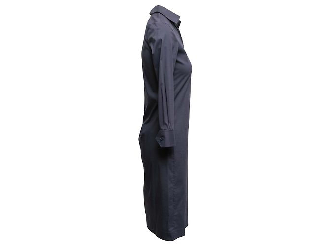 Céline Navy Celine Long Sleeve Collared Dress Size US S Navy blue - view 2