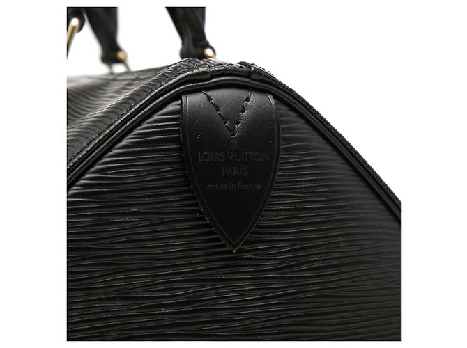 Borsa Boston Louis Vuitton Epi Speedy 25 Nera Nero - vista 5
