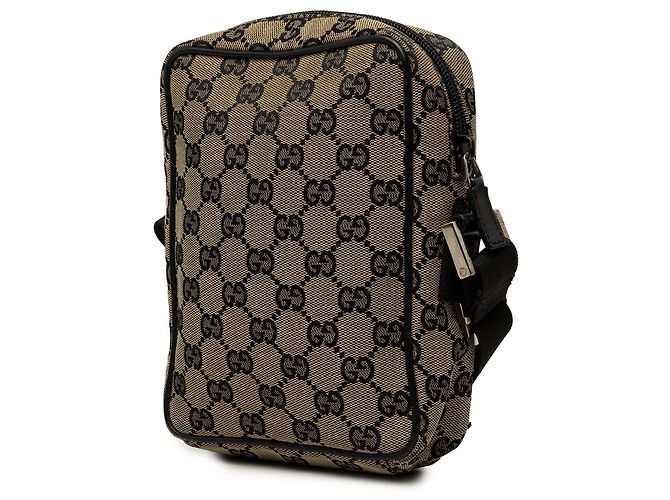 Borsa a tracolla Gucci GG Canvas beige - vista 2