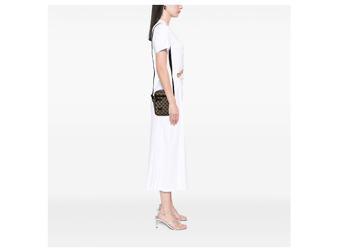 Borsa a tracolla Gucci GG Canvas beige - vista 6
