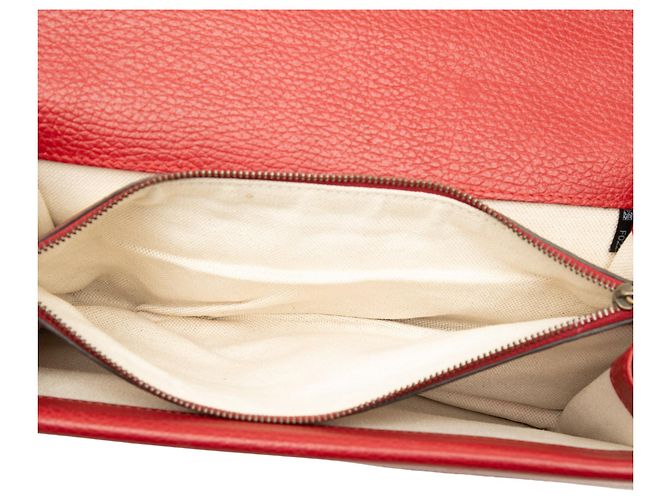 Borsa a tracolla Gucci Dionysus Medium in pelle di vitello rossa Rosso - vista 4