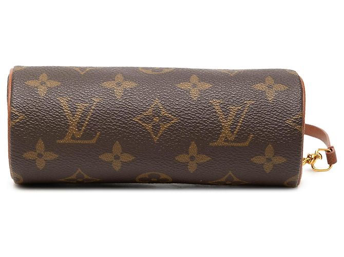 Borsa a mano Louis Vuitton Monogram Papillon Pochette Marrone - vista 3