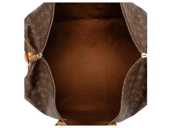 Borsa da viaggio Louis Vuitton Monogram Keepall Bandouliere 60 Marrone - vista 4