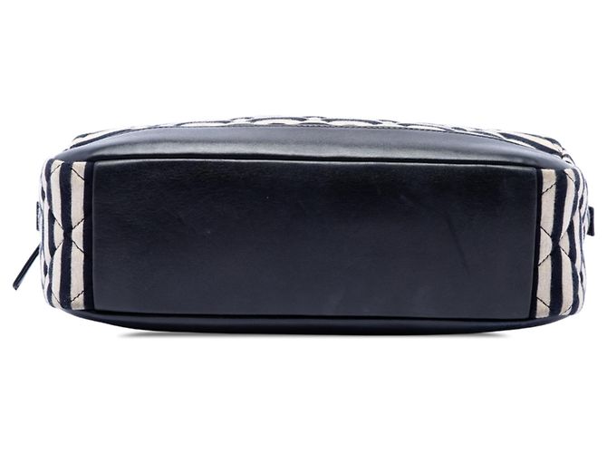Borsa camera Coco Sailor Chanel in jersey trapuntato e pelle d'agnello nera Nero - vista 3