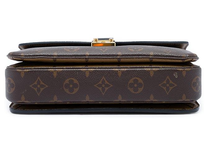 Borsa Louis Vuitton Monogram Reverse Pochette Metis Marrone - vista 3