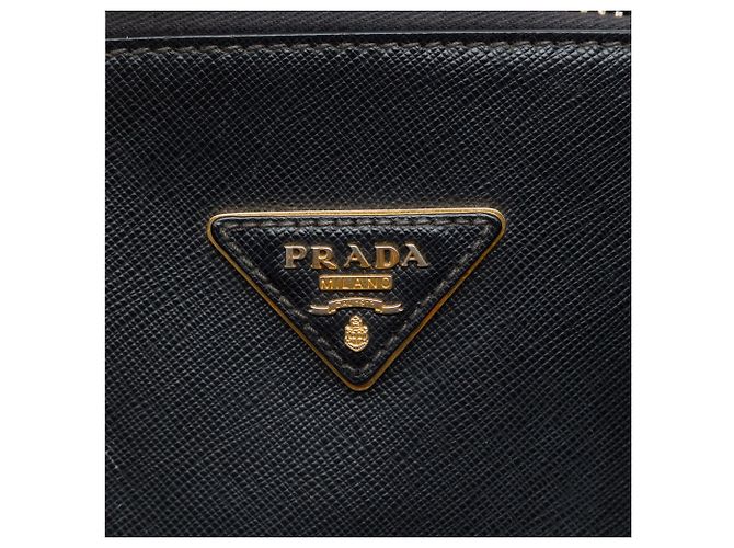 Prada Medium Saffiano Lux Promenade Satchel Schwarz - Ansicht 5