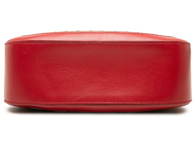 Borsa a tracolla Gucci Lady Web Medium in tela GG rossa Rosso - vista 3