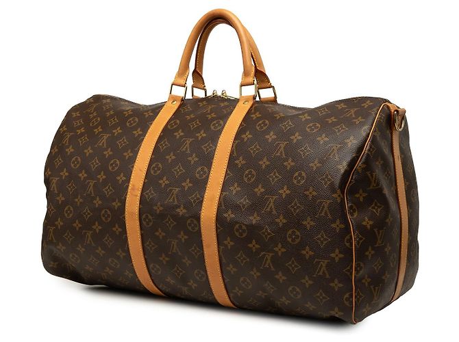Borsa da viaggio Louis Vuitton Monogram Keepall Bandouliere 55 Marrone - vista 2