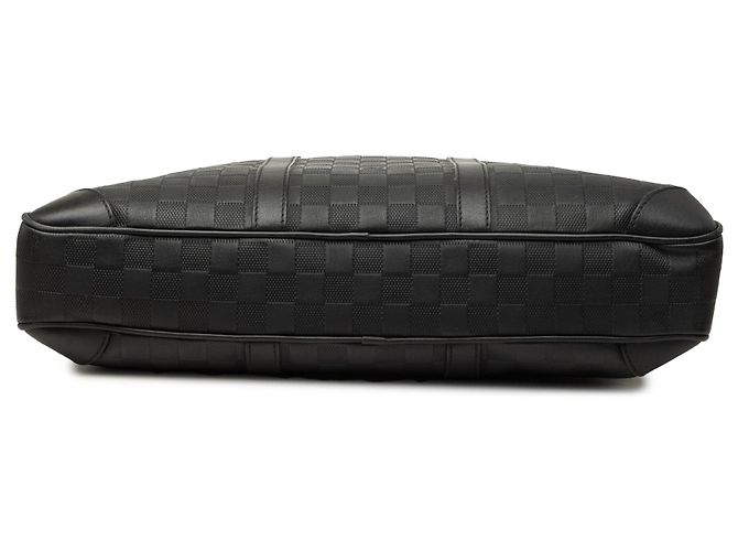 Borsa Business Porte-Documents Voyage Louis Vuitton Damier Infini Nera Nero - vista 3
